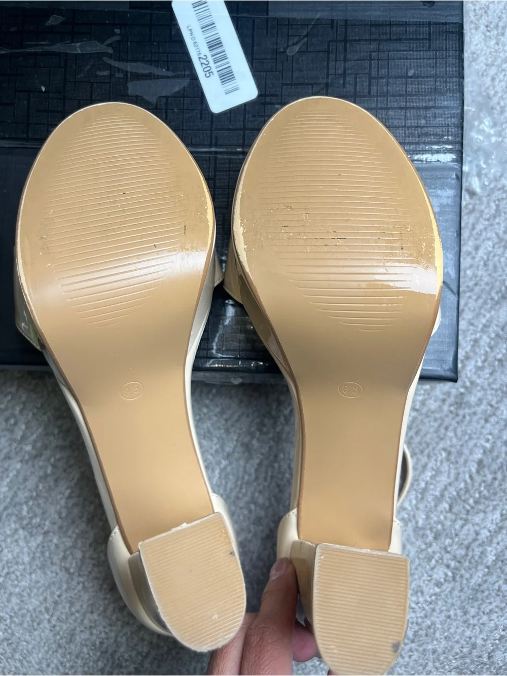 IDIFU Platform Block Chunky High Open Toe Heeled Sandals 8.5. 2886/1